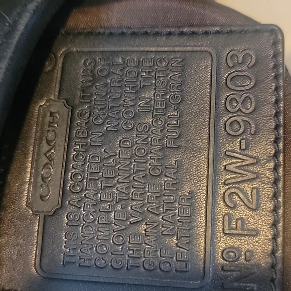 VINTAGE COACH Y2K BLACK DOUBLE STRAP SHOULDERBAG - Picture 7 of 7